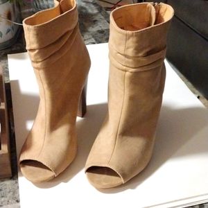 Fancy Peep Toe Booties